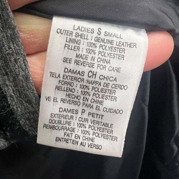 |•OAKBROOK•| Vintage Black Leather Full Length/Long Black Coat/Jacket Size Small - Picture 14 of 16